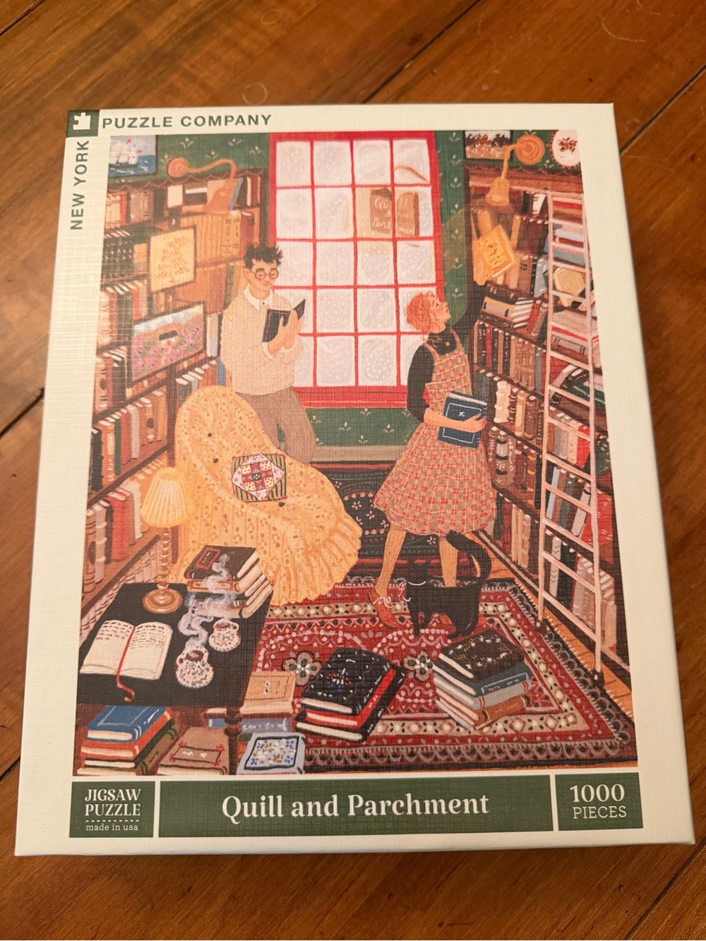 QUILL and PARCHMENT 1000pc New York Puzzle Company Random Cut Jigsaw NPZLP2541